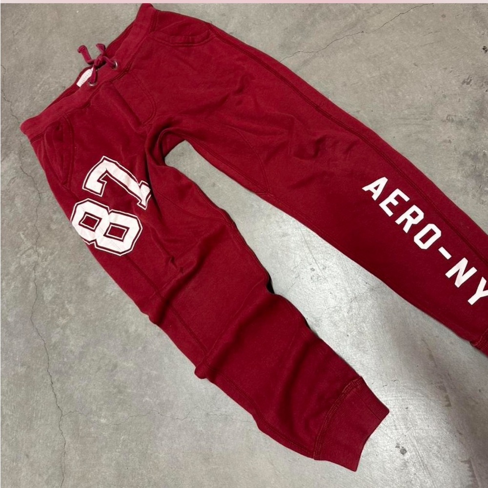 Aeropostale Kids Burgundy Joggers